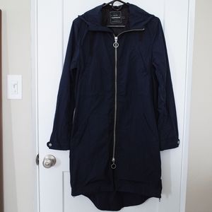 TOPMAN winbreaker Long Coat Lightweight Size XS